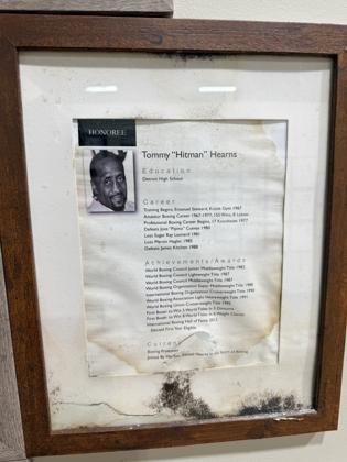 Tommy Hearns plaque